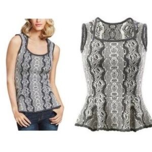 Cabi Knit Peplum Tank